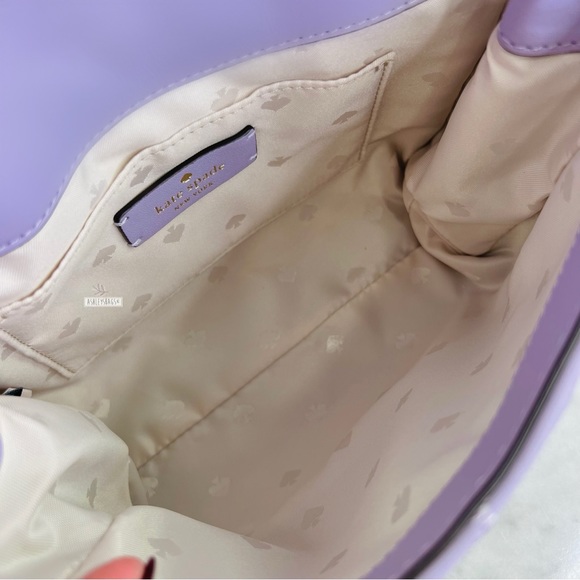 Kate Spade Natalia Small Flap Chain Shoulder Bag Crossbody In Lilac Frost - Picture 11 of 13